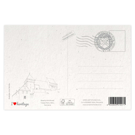 Carte postala Copsa Mare, Sibiu, suvenir Transilvania [1]
