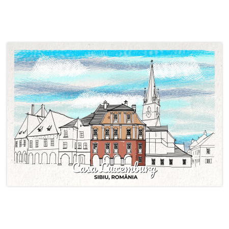 Carti Postale Sibiu - Carte postala Casa Luxemburg, Sibiu