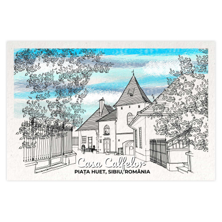 Carti Postale Sibiu - Carte postala Casa Calfelor, piata Huet, Sibiu