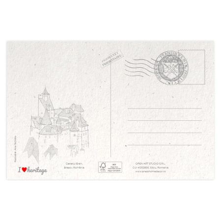 Carte postala  Castelul Bran Brasov [1]
