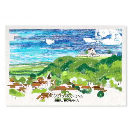 Carti Postale Sibiu - Carte postala Cisnadioara, Sibiu, suvenir Transilvania