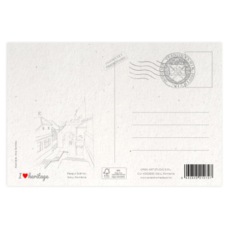 Carte postala Pasajul Scarilor, Sibiu [1]