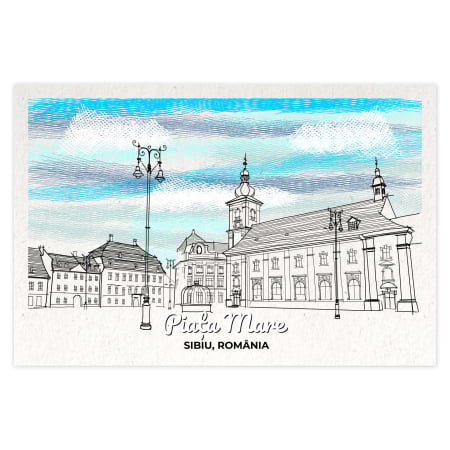 Carti Postale Sibiu - Carte postala Piata Mare, Sibiu,