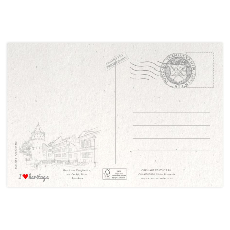 Carte postala Bastionul Dulgherilor, Sibiu [1]