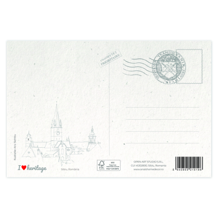 Carte postala Silueta Oras Sibiu [1]