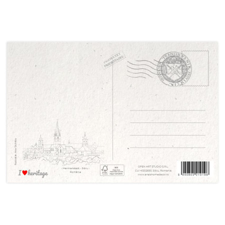 Carte postala Silueta Oras Sibiu [1]