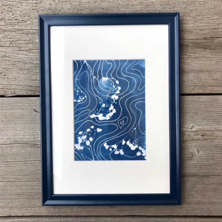 Cyanotype art, Top view of the soul [4]