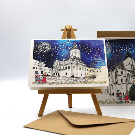 Felicitare de Craciun, Brasov, Casa Sfatului [2]