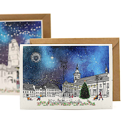 Felicitare de Craciun, Sibiu, Piata Mare [1]