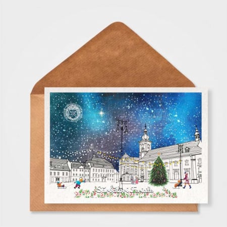 Felicitari de iarna - Felicitare de Craciun, Sibiu, Piata Mare