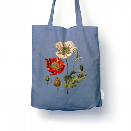 Sacose ilustratie botanica vintage - Sacosa bumbac reciclat | Mac | Anais