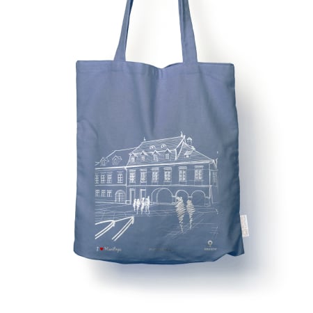 Sacose ilustratie arhitectura - Traistă suvenir din bumbac reciclat | Ilustrație arhitectură | Catedrala Ortodoxă Brașov