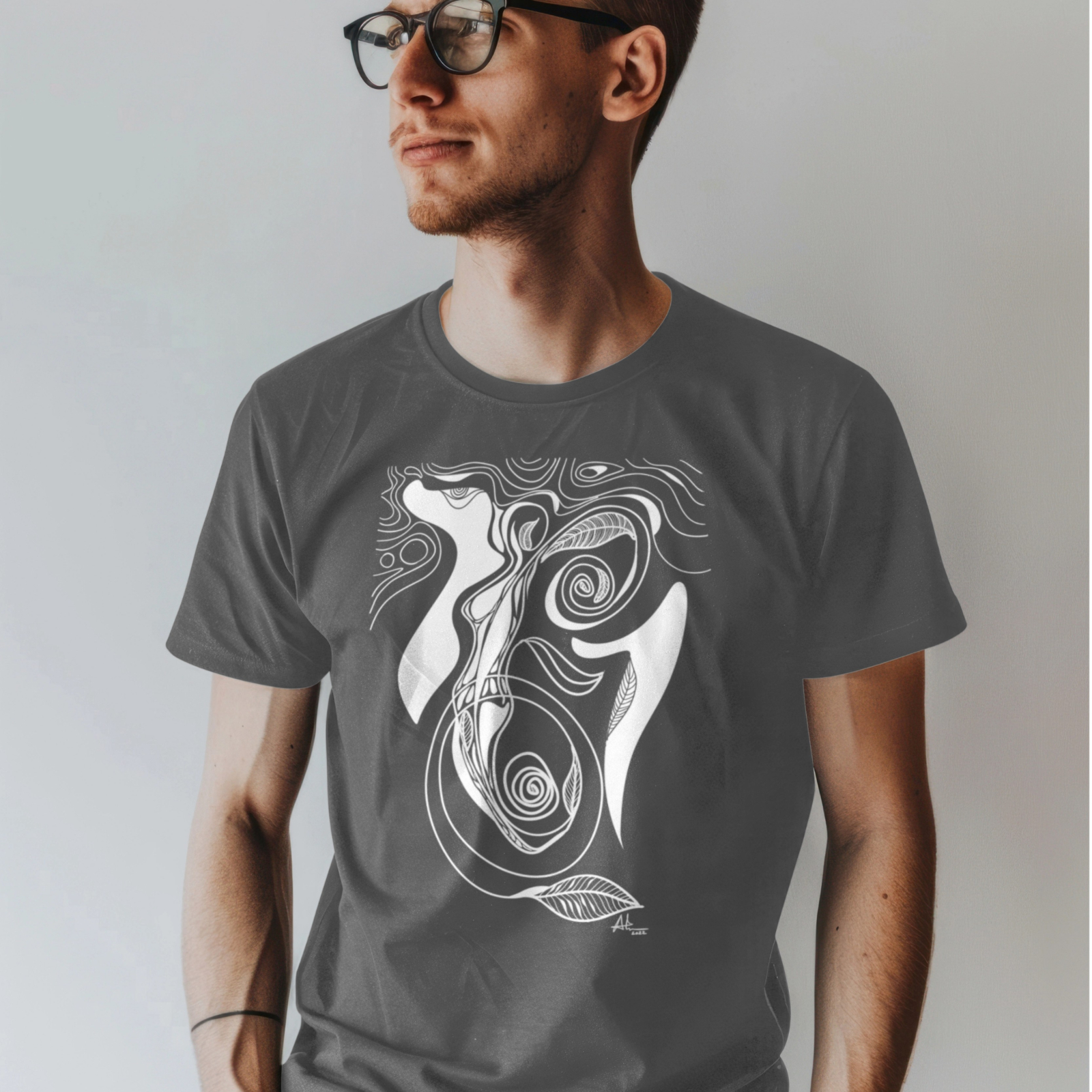 Nimph, Illustrated T-shirt L, Antracit