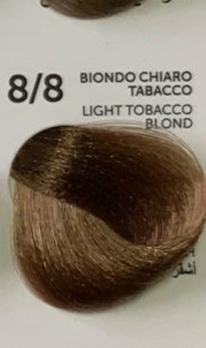 Vopsea permanenta - ITALIA Professional Hair Coloring Cream 100 ml - LIGHT TABACCO BLOND 8/8 [2]