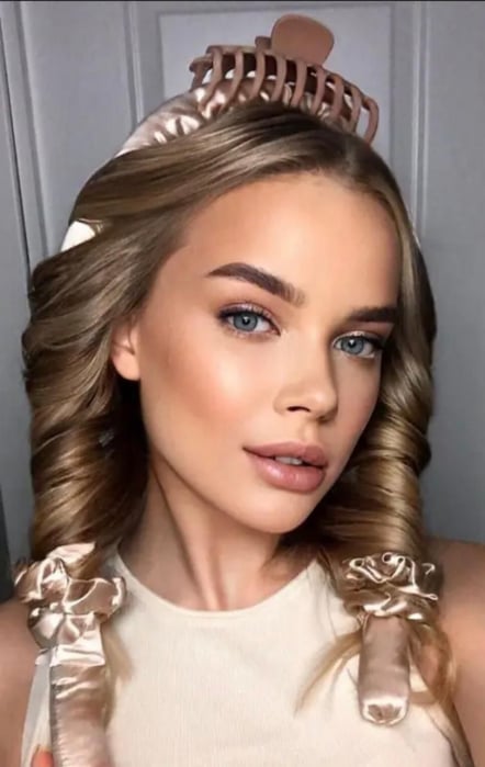 Beauty Curler din Microfibra si Satin [3]