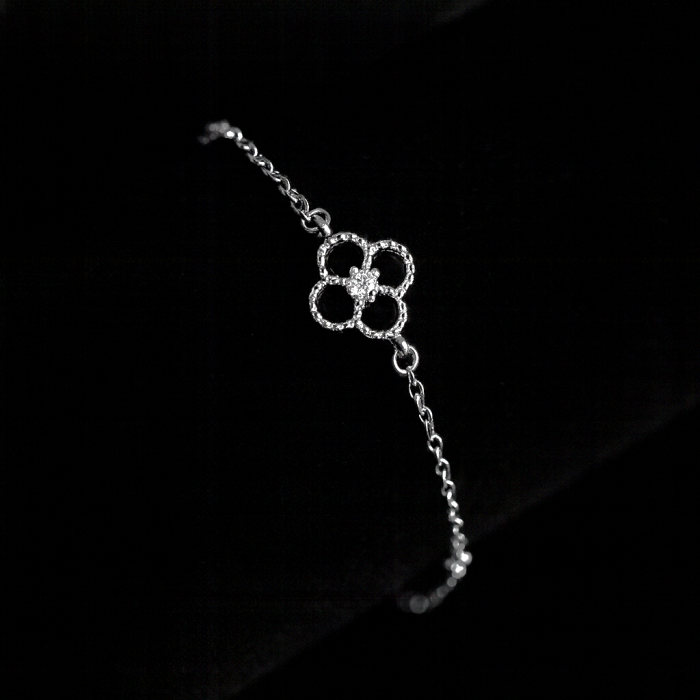 Bratara Clover Luxe - Argintiu [1]