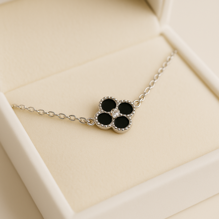 Bratara Clover Luxe - Argintiu [2]