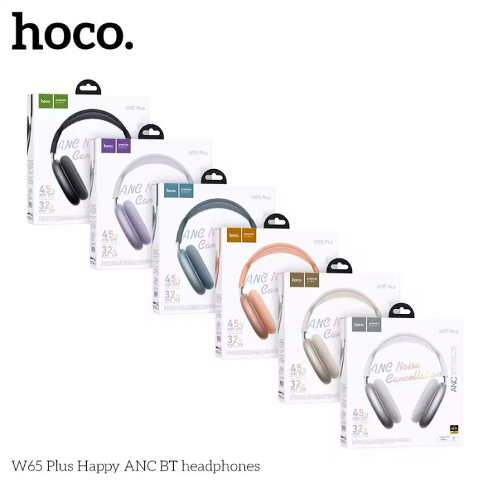 Casti Wireless, PLUS Happy ANC BT HOCO W65, Noise Cancellation, Over Ear, Bluetooth [3]