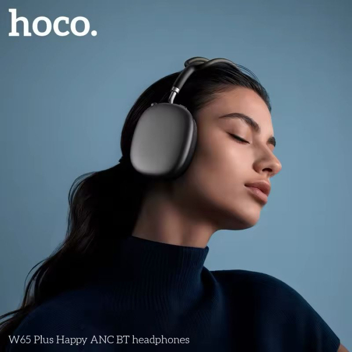 Casti Wireless, PLUS Happy ANC BT HOCO W65, Noise Cancellation, Over Ear, Bluetooth [2]