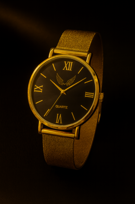 Ceas Barbatesc Premium - Black & Gold Classic Edition [1]