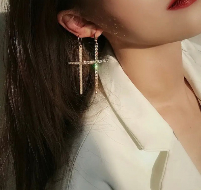 Cercei Cross - Argintiu [2]