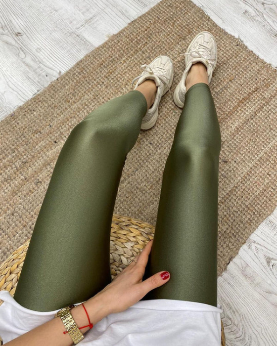 Colanti Lycra Luciosi - Kaki [2]