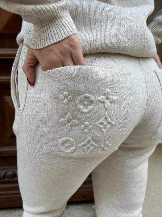 Compleu tricot Anisia - Crem [4]