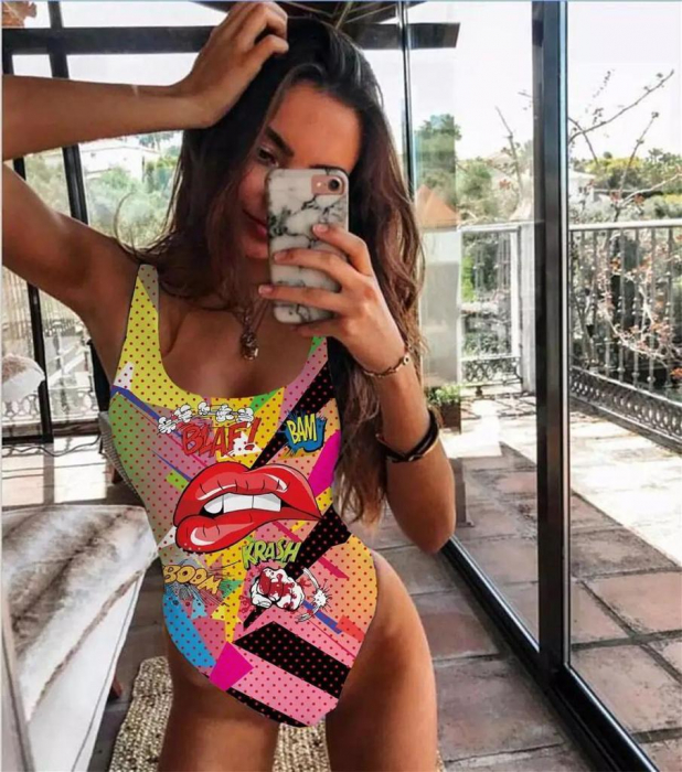 Costum de baie intreg - PopArt Splash [3]