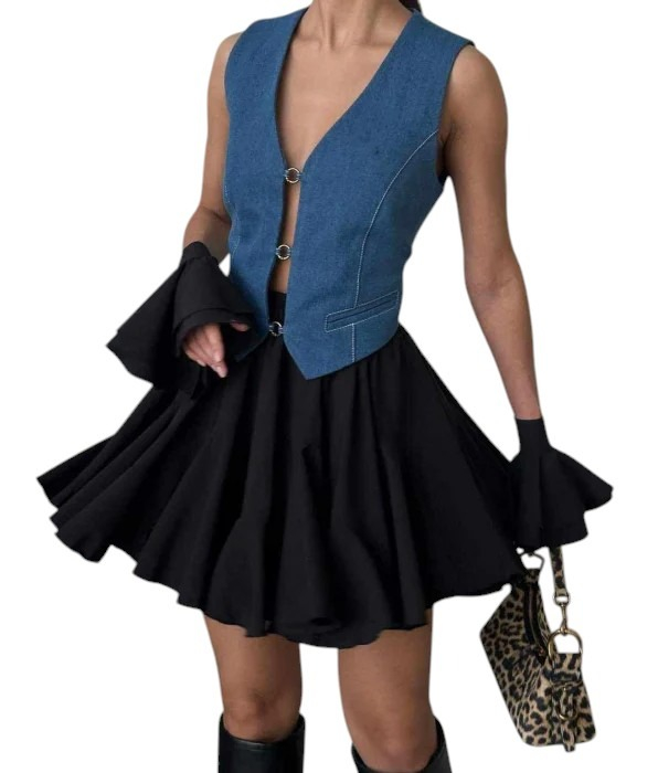 Fusta Daisy - Negru [8]
