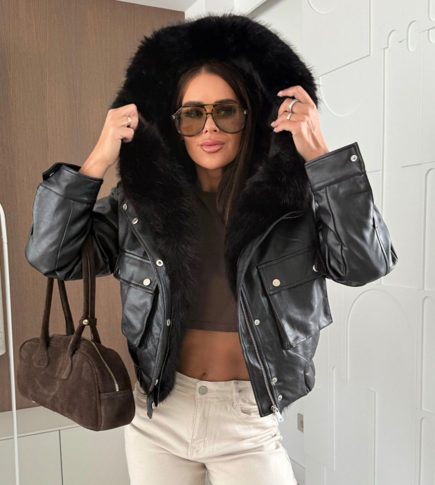 Geaca cu blanita - Dark Winter Jacket [1]