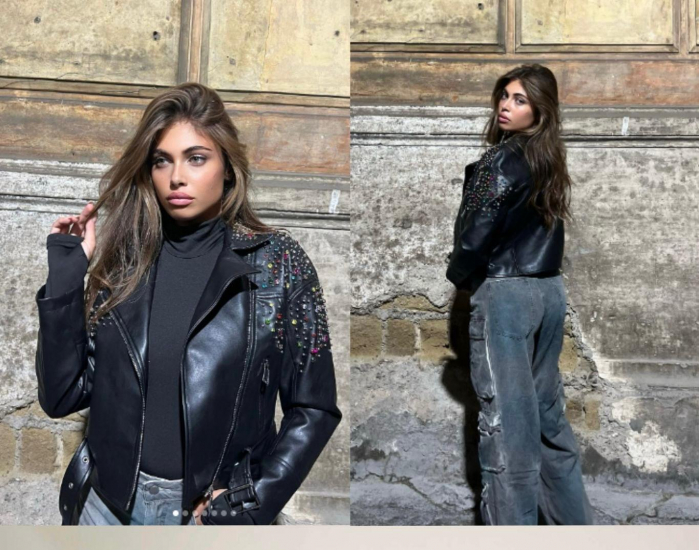 Geaca piele accesorizata - Roxette [2]