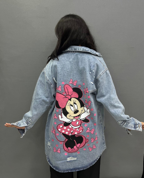 Jachetă Denim Butterfly Vibes - Albastru [2]