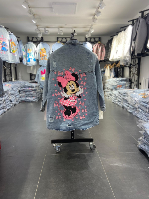Jachetă Denim Butterfly Vibes - Albastru [1]