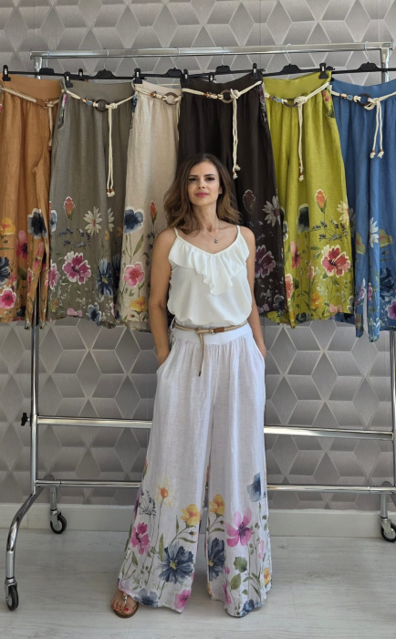 Pantaloni Casual din IN Primavera - Alb [2]