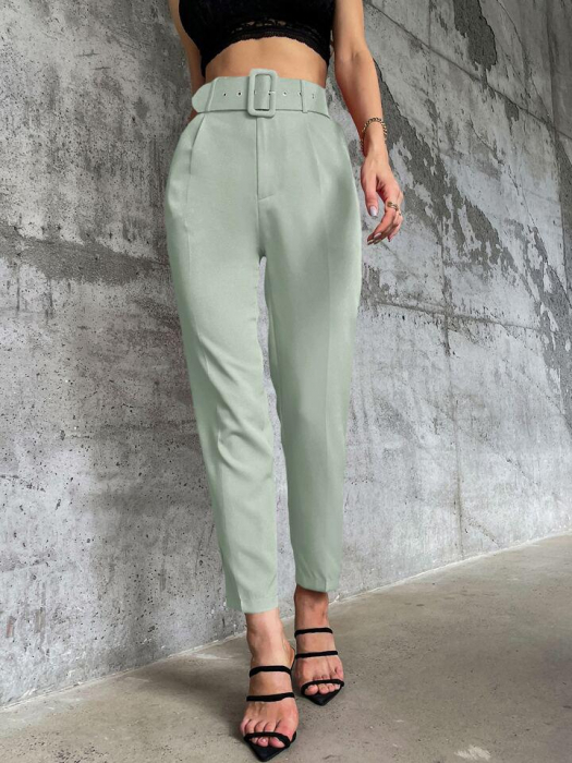 Pantaloni Office + Curea CADOU - Gri [2]
