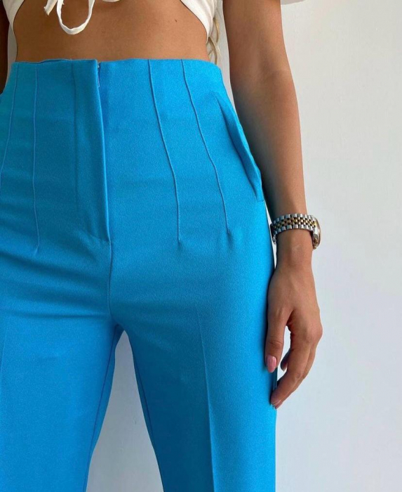 Pantaloni Office Karol - Albastru Deschis [3]