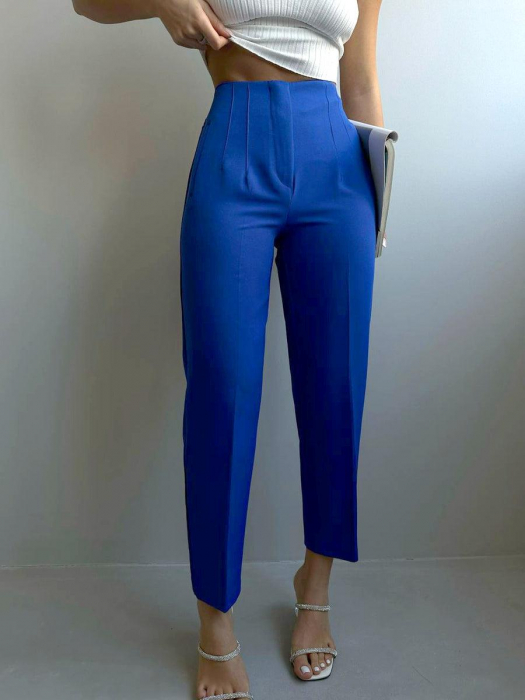 Pantaloni Office Karol - Albastru Royal [5]