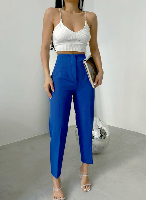 Pantaloni Office Karol - Albastru Royal [4]