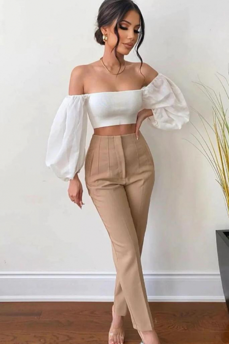Pantaloni Office Karol - Bej [7]