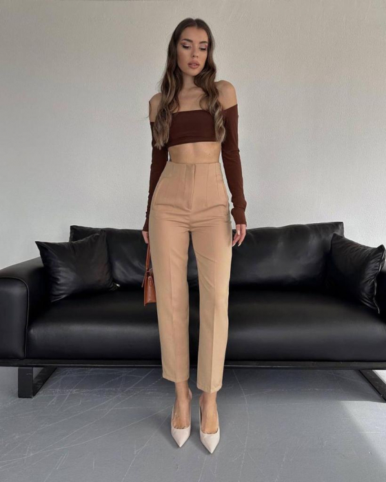 Pantaloni Office Karol - Bej [2]