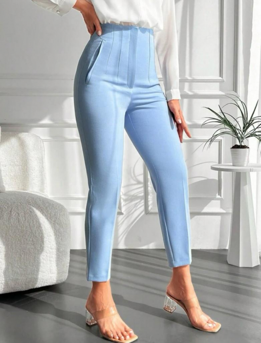 Pantaloni Office Karol - Bleu [3]