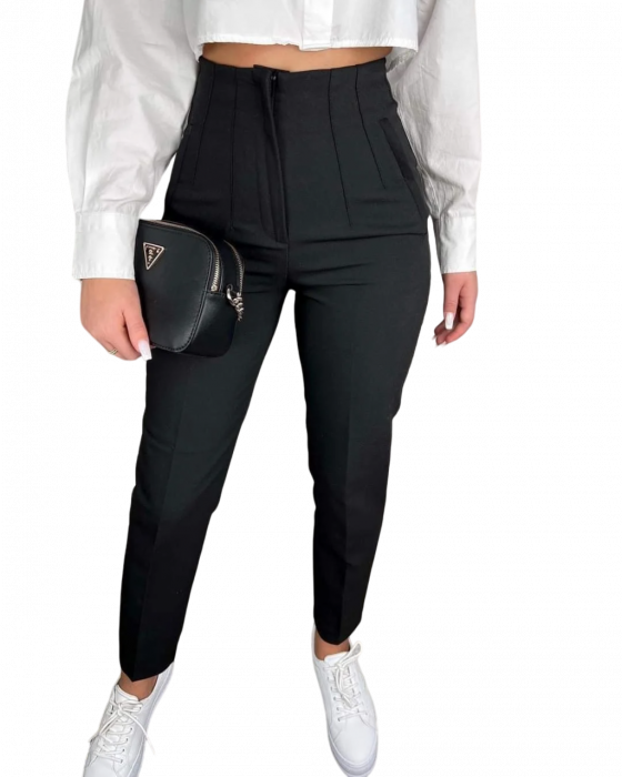 Pantaloni Office Karol - Negru [5]