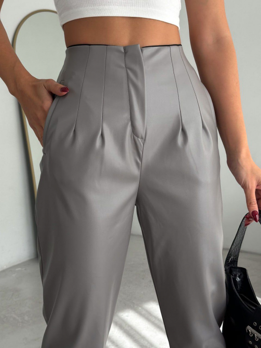 Pantaloni Office Karol Piele - Gri [2]