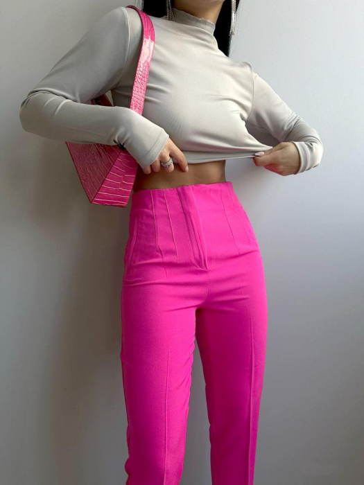 Pantaloni Office Karol - Roz Fuchsia [2]