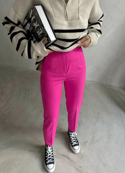 Pantaloni Office Karol - Roz Fuchsia [6]