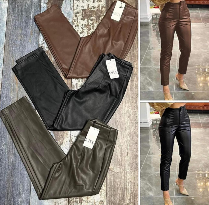 Pantaloni Office Piele Karol - Maro [2]