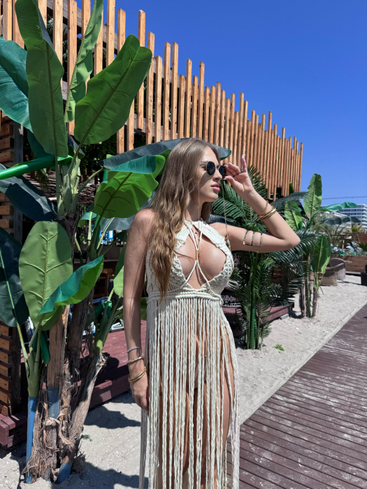 Rochie de plaja - Franjuri [2]