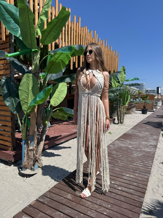 Rochie de plaja - Franjuri [3]