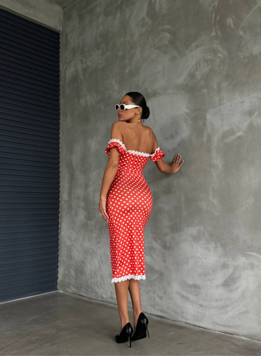 Rochie Dolce Rosso - Roșu [4]