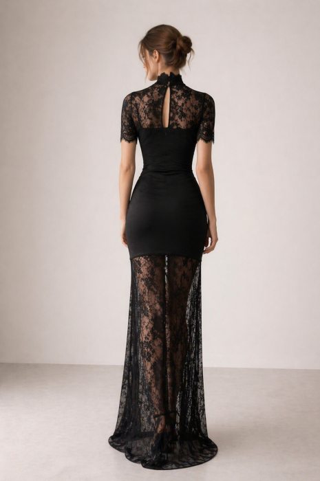 Rochie Eclipse Lace Silhouette - Negru [2]